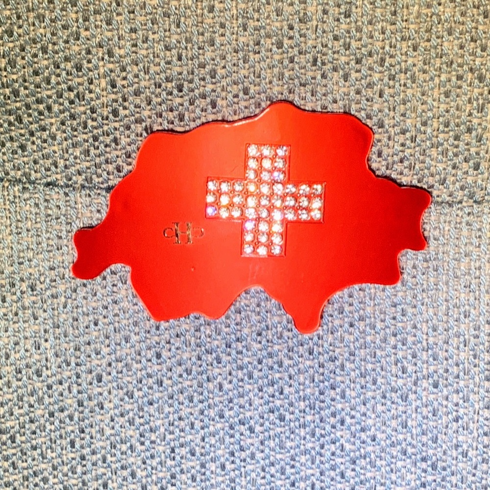 Large Switzerland Swarovski Barrette NWOT